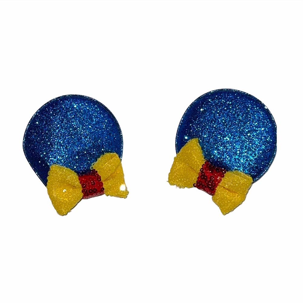 Minnie Mouse Snow White Clip on Ears New